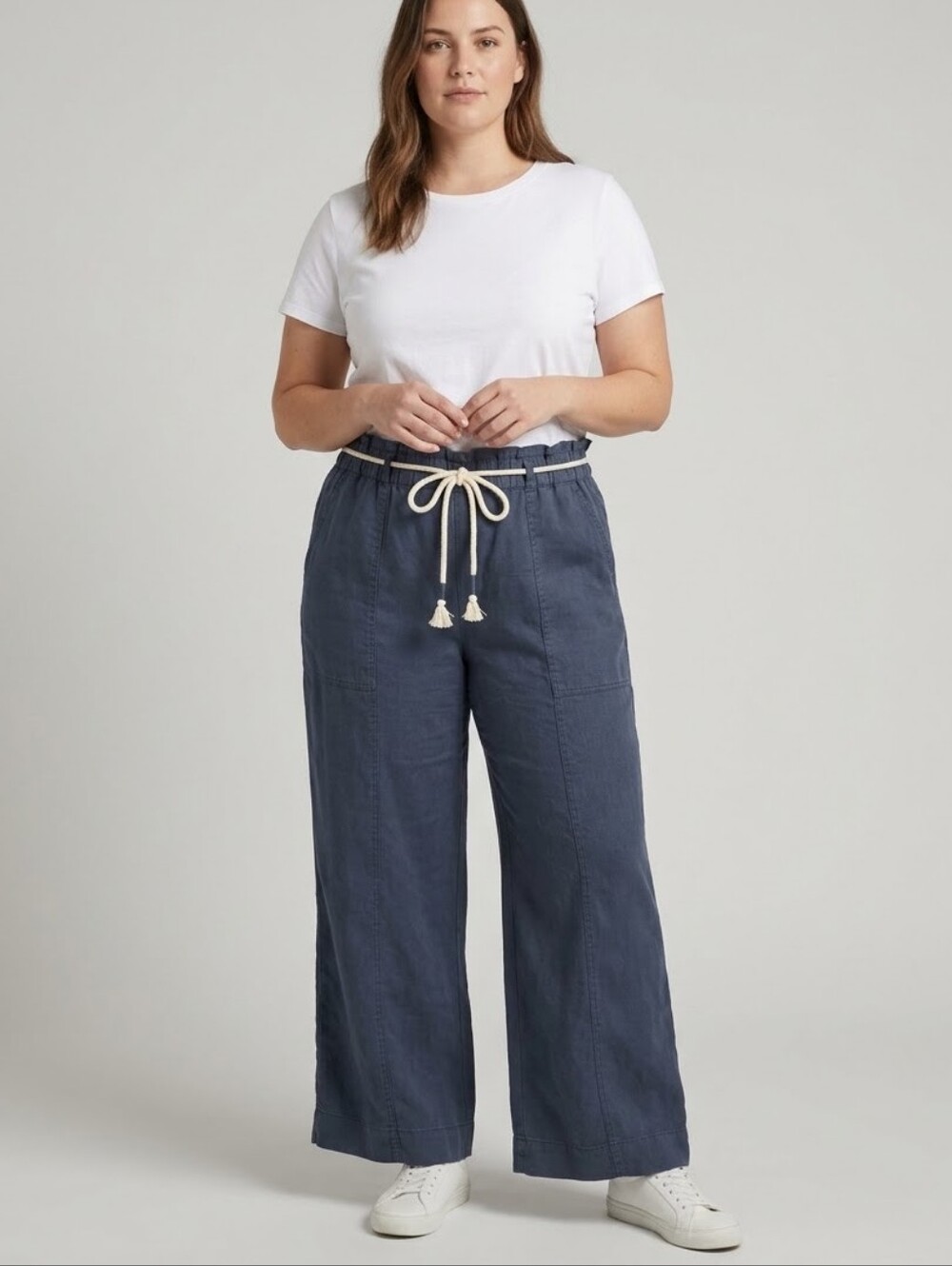 NWT-Joie Wide-Leg Drawstring Trousers Pants